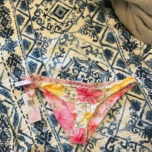 NWT LOVE SHACK FANCY Reversible Floral Bikini Bottom